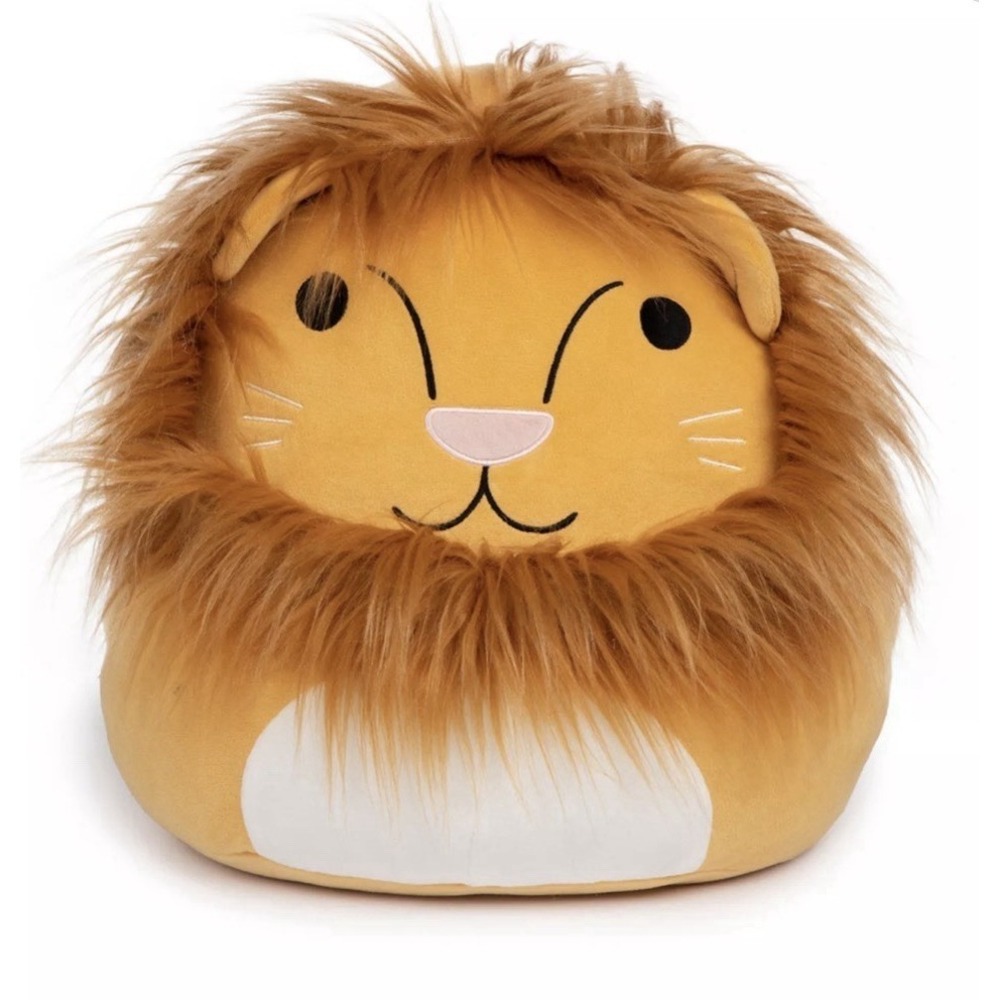 NEW Kid's Lion Squishy Critter Throw Pillow Soft Cuddle Gift Easter